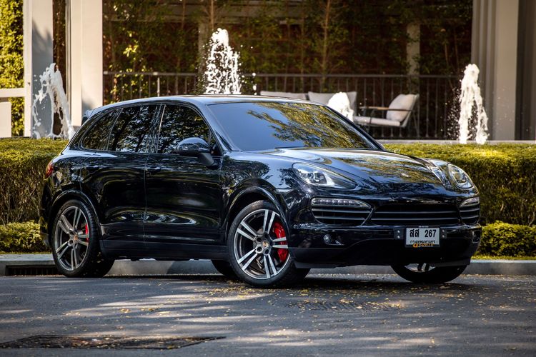 Porsche Cayenne 2014 3.0 S Hybrid 4WD Utility-car ไฮบริด ไม่ติดแก๊ส เกียร์อัตโนมัติ ดำ รูปที่ 4