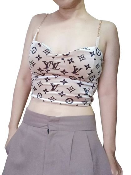 เสื้อครอปตัวสั้น สายเดี่ยว รูปที่ 2