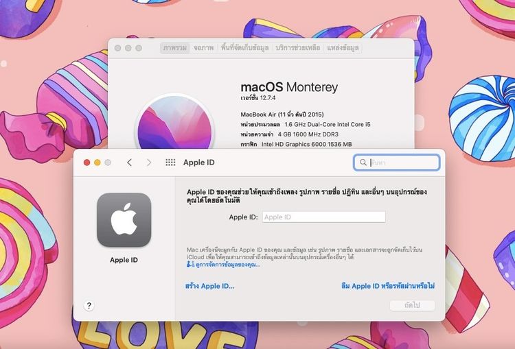 MacBook Air 11-inch i5 2015 Ram4GB SSD128GB Sliver รูปที่ 12