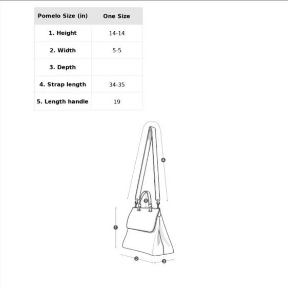 กระเป๋า pomelo tote bag หนังแท้ สภาพดีมาก (ใช้งานไม่เกิน5ครั้ง) รูปที่ 18