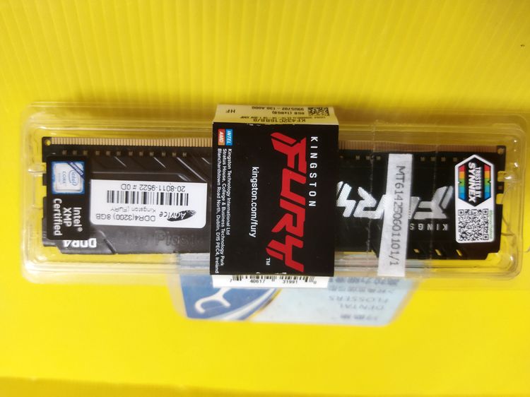 ที่เก็บข้อมูลและเมมโมรี่การ์ด ของใหม่ แรม Kingston Fury DDR4 บัส3200 ความจุ 8gb มือหนึ่ง รับเครมมาจากAdvice เปิดแพคเพื่อเทสเท่านั้น  มีเก็บปลายทาง   