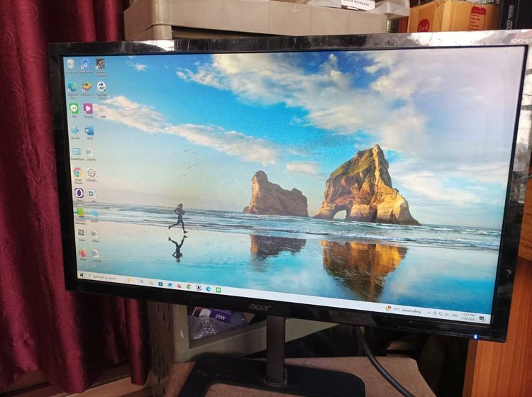 จอคอม ACER  24 นิ้ว ขาตั้งปรับขึ้นลงได้ ตำหนิฟิมล์กลางจอเสื่อมแต่ใช้งานได้ปกติ ขายตามสภาพเพียง 490 บาท  รูปที่ 8