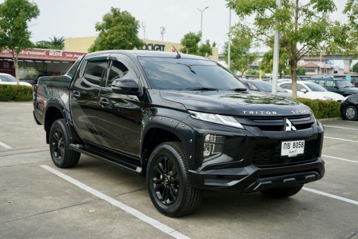 Mitsubishi Triton 2022 2.4 ATHLETE Pickup ดีเซล ไม่ติดแก๊ส เกียร์อัตโนมัติ ดำ รูปที่ 2