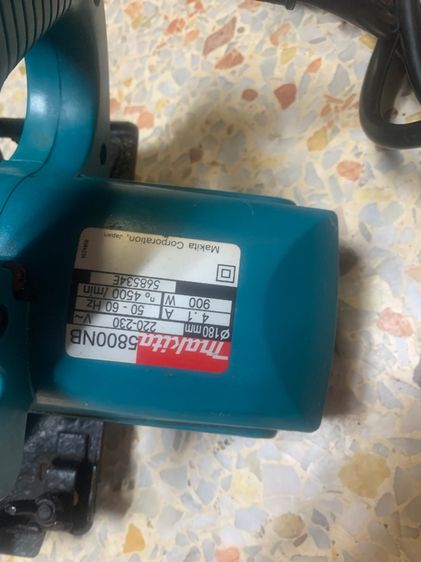 เลื่อยไฟฟ้า makita 5800NB สภาพดีพร้อมใช้งานแท้ รูปที่ 2