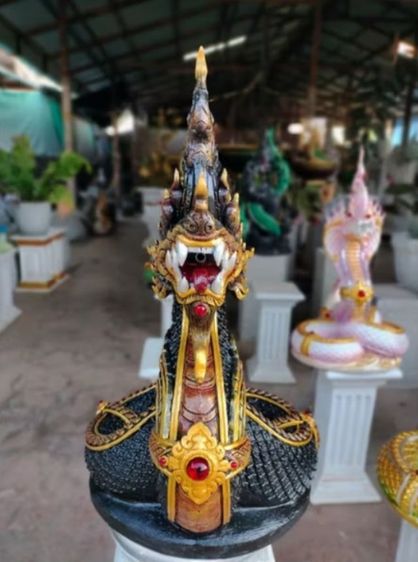 องค์พญานาคสีดำ พร้อมอ่างที่ตั้ง รูปที่ 3