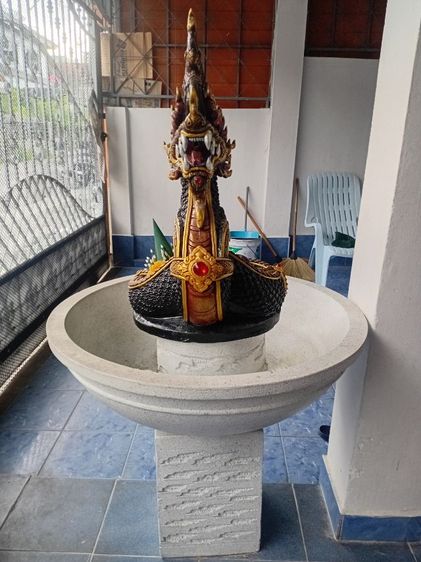 องค์พญานาคสีดำ พร้อมอ่างที่ตั้ง รูปที่ 5