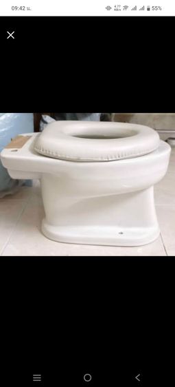 ชักโครกเด็กเซรามิค ของใหม่แกะเช็คของแล้ว รูปที่ 3