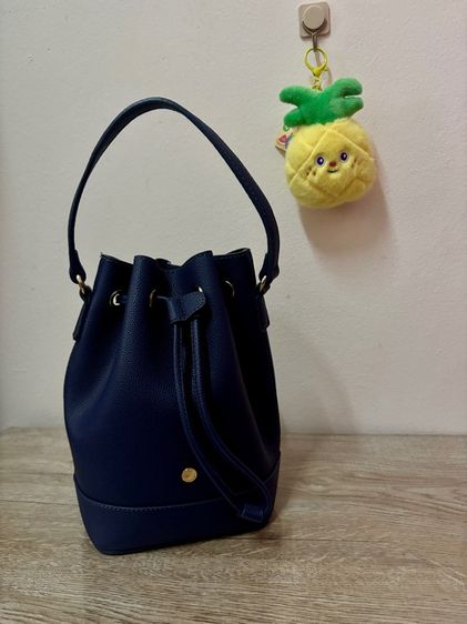 หญิง น้ำเงิน หนัง PU กระเป๋าขนมจีบ