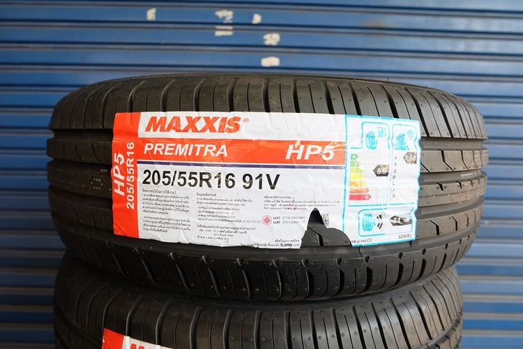 🌞 ยางใหม่ Maxxis รุ่น Premitra HP5 ขนาด 205 55R16 ปี25 รูปที่ 2