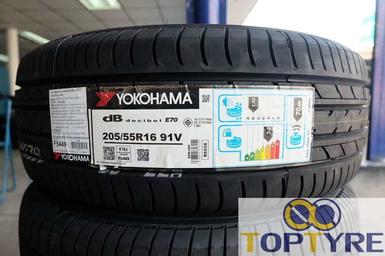 🔥 ยางใหม่ Yokohama รุ่น dB E70J ขนาด 205 55R16 ปี25 รูปที่ 2