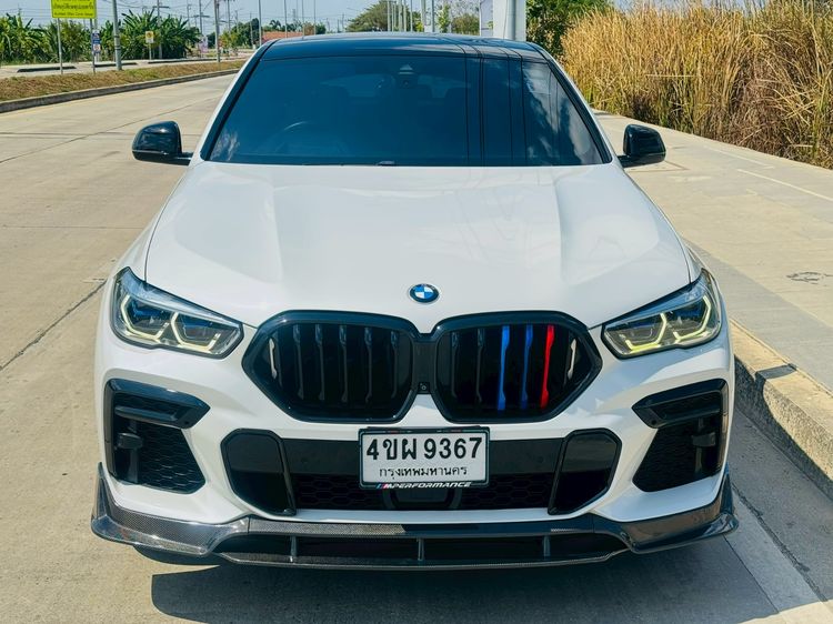 BMW X6 2022 3.0 xDrive40i M Sport Utility-car เบนซิน ไม่ติดแก๊ส เกียร์อัตโนมัติ ขาว รูปที่ 2