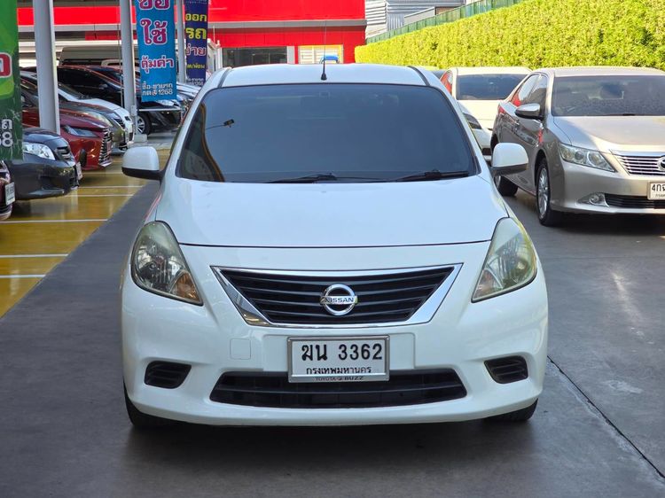 Nissan Almera 2012 1.2 E Sedan เบนซิน ไม่ติดแก๊ส เกียร์อัตโนมัติ ขาว รูปที่ 2