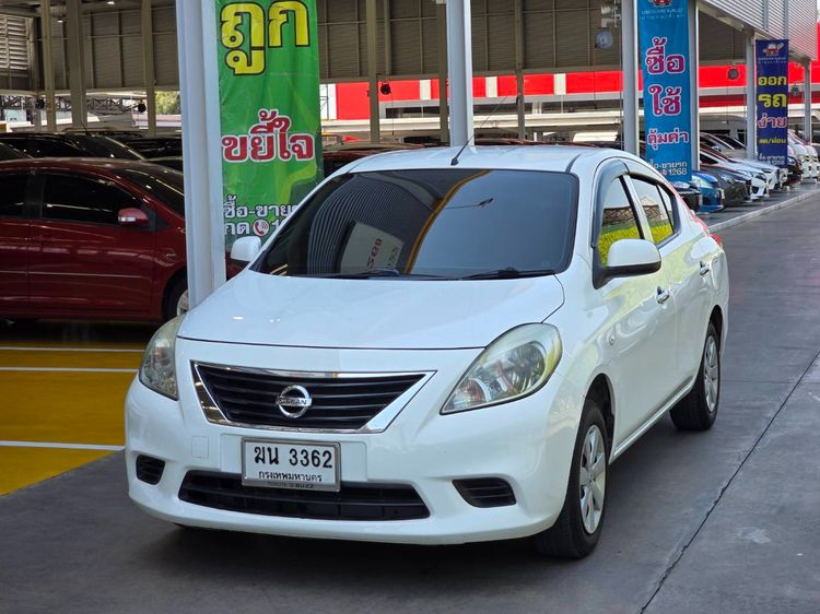 Nissan Almera 2012 1.2 E Sedan เบนซิน ไม่ติดแก๊ส เกียร์อัตโนมัติ ขาว รูปที่ 3