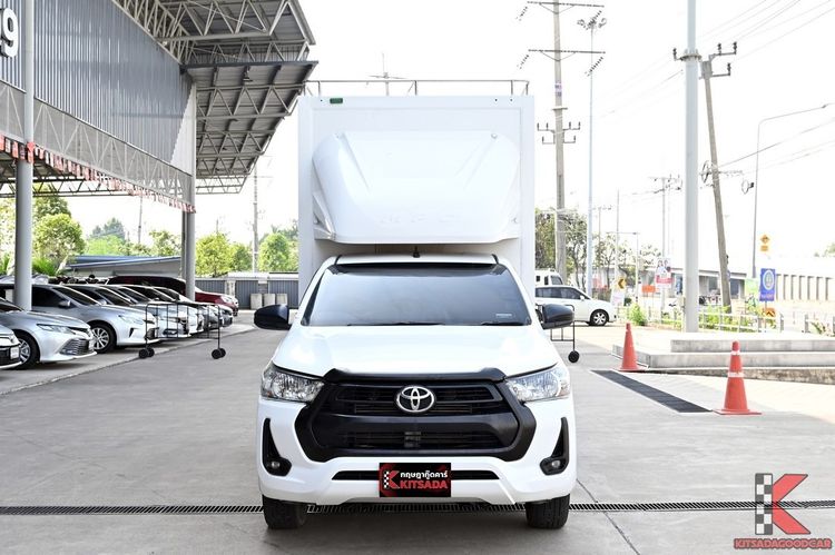 Toyota Hilux Revo 2021 2.4 Entry Pickup ดีเซล ไม่ติดแก๊ส เกียร์ธรรมดา ขาว รูปที่ 2