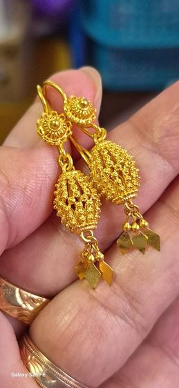 ต่างหูทอวคำแท้ 96.5 รูปที่ 3