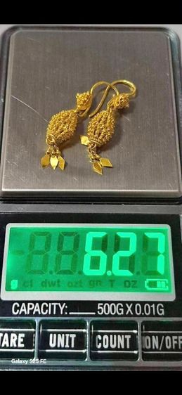 ต่างหูทอวคำแท้ 96.5 รูปที่ 9