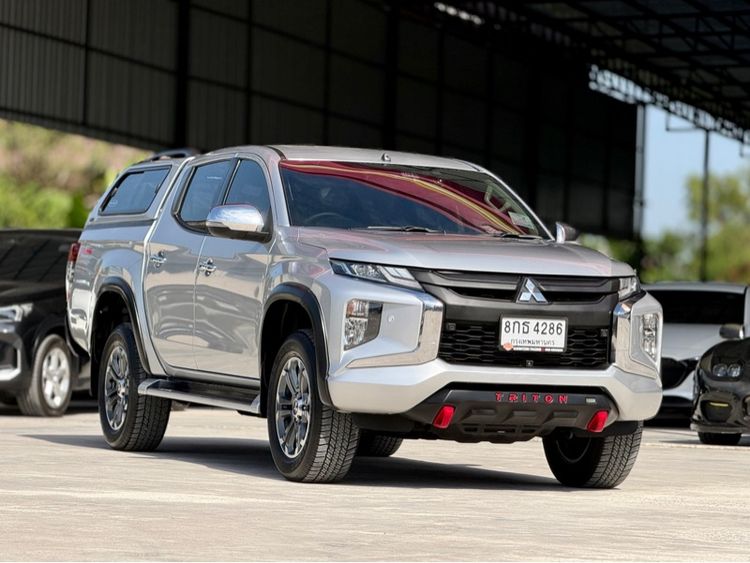 Mitsubishi Triton 2019 2.4 GT Premium Plus Pickup ดีเซล ไม่ติดแก๊ส เกียร์อัตโนมัติ เทา