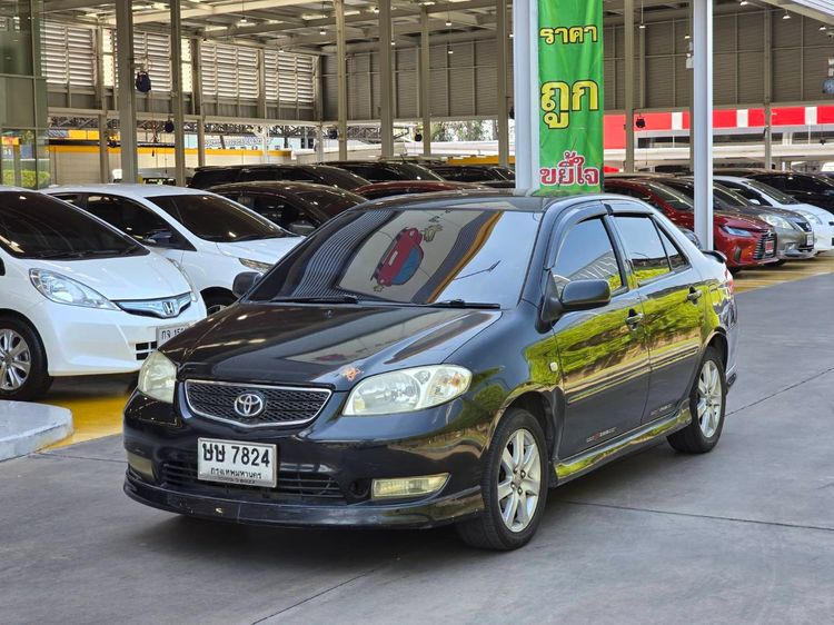 Toyota Vios 2004 1.5 E Sedan เบนซิน ไม่ติดแก๊ส เกียร์ธรรมดา ดำ รูปที่ 3