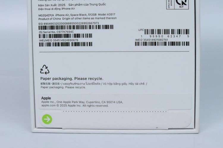 iPhone Air 512GB มือ 1 ยังไม่แกะ - ID26010250 รูปที่ 6