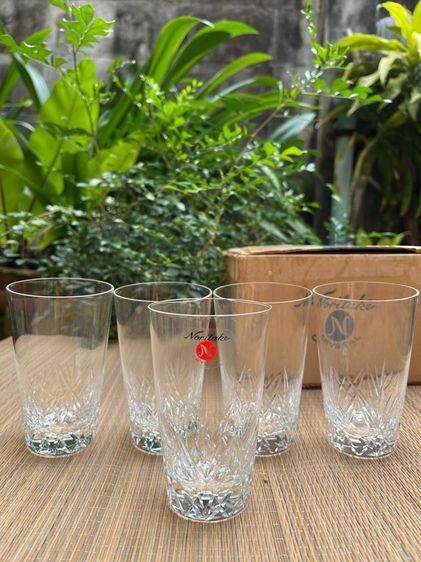 แก้วเจียระไน ทรงสูง Crystal Noritake Japan สภาพเหมือนใหม่