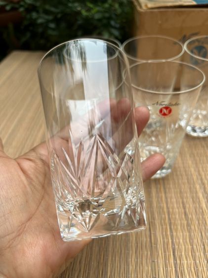 แก้วเจียระไน ทรงสูง Crystal Noritake Japan สภาพเหมือนใหม่ รูปที่ 3