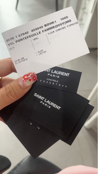 YSL TRI FOLD WALLET Y20 รุ่น 3 พับ Full set No rec รูปที่ 8