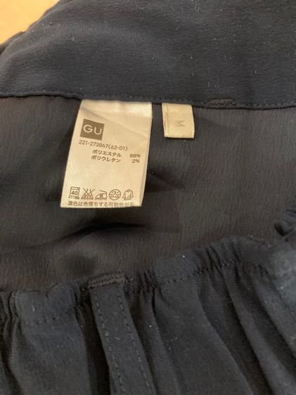 ขาสั้นจีบหน้า GU size m รูปที่ 5