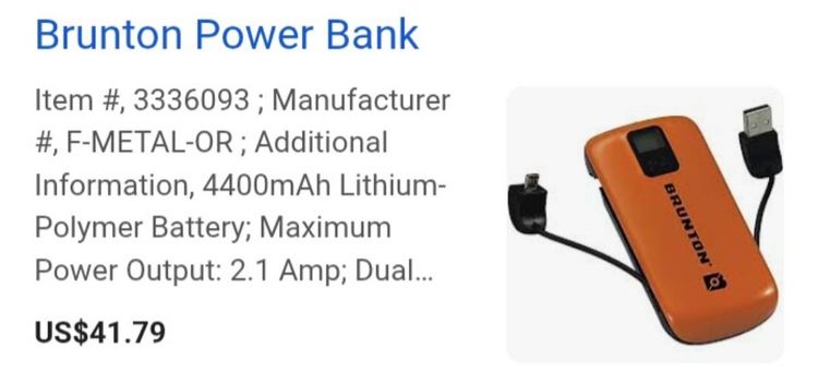 powerbank  brunton