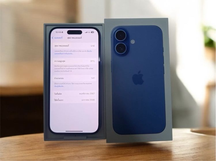 iPhone 16 สี Ultramarine ความจุ 128GB รูปที่ 2