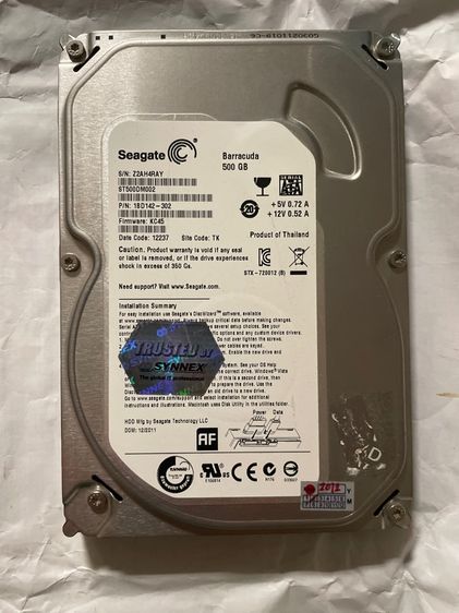Hard disk 500 gb ตัวละ 290฿ 2ตัว 550฿ รูปที่ 2