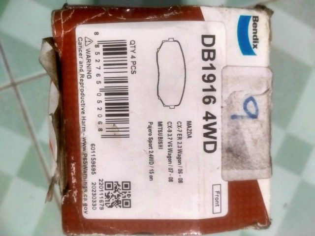   ผ้าเบรคหน้า PAJERO SPORT ปี2015 Bendix (DB1916 4 WD) รูปที่ 4