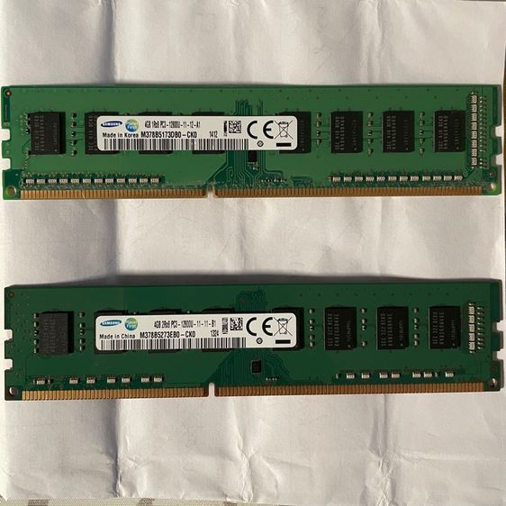 ที่เก็บข้อมูลและเมมโมรี่การ์ด Desktop DDR3 RAM 4 gb 1600MHz pc3 - 12800 ตัวละ 190฿