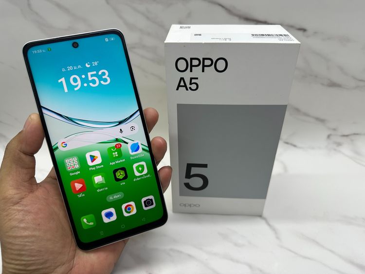 ขาย OPPO A5 4G สีขาว มือสอง ยกกล่อง