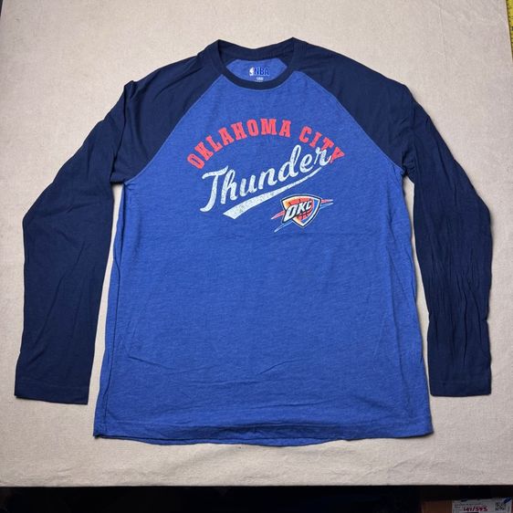 เสื้อยืดแขนยาว NBA Thunder OKC Size L