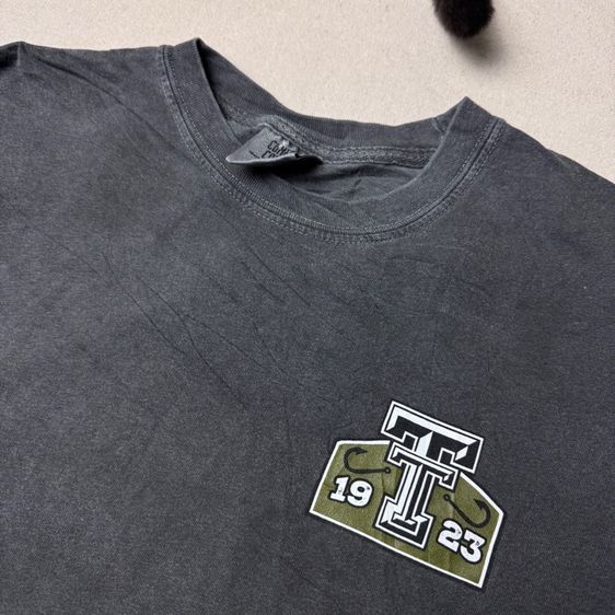 เสื้อยืดแขนยาว Texas Tech งานผ้าฝอก Size M รูปที่ 4