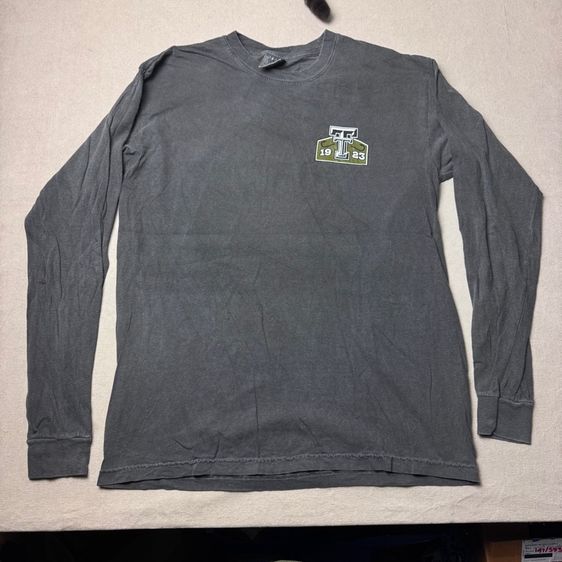 เสื้อยืดแขนยาว Texas Tech งานผ้าฝอก Size M รูปที่ 6