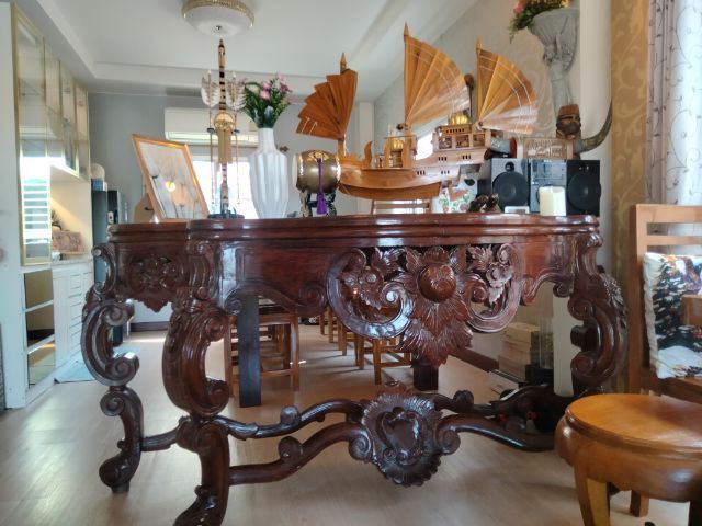 โต๊ะไม้สักครึ่งวงค์กลม รูปที่ 2