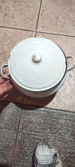 โถข้าวโลหะเคลือบขาว 1คู่ รูปที่ 9