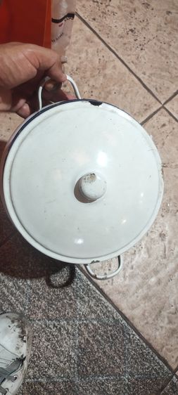 โถข้าวโลหะเคลือบขาว 1คู่ รูปที่ 7