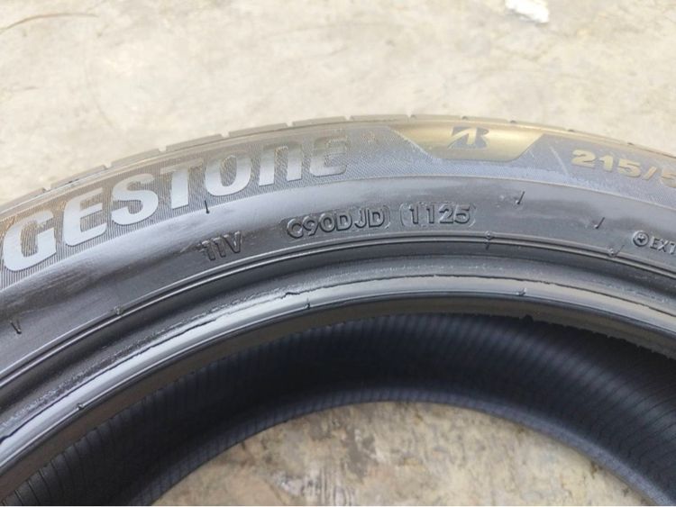 ยาง Bridgestone turanza 215 55 18 ปี 25 ชุดละ 6,000 บาทครับ รูปที่ 8