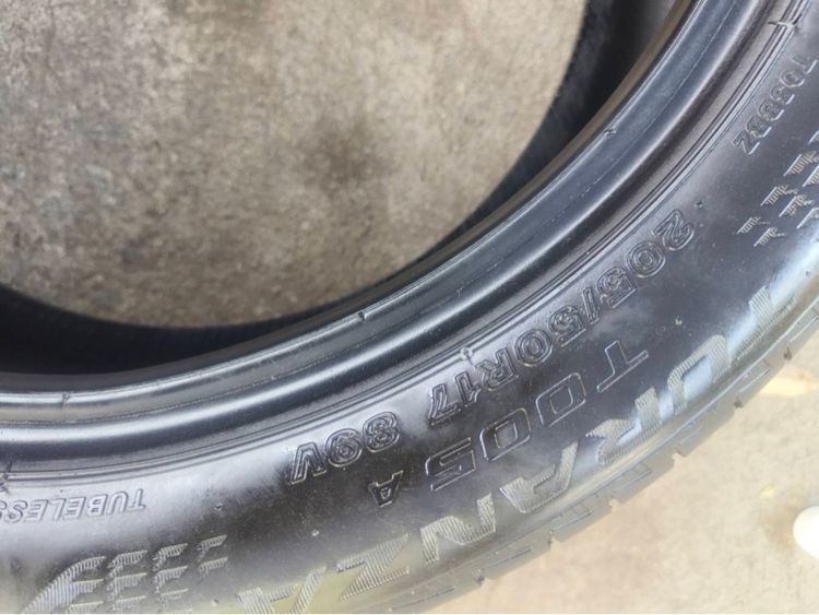 ยาง Bridgestone t005a 205 50 17 ปี 25 ชุดละ 5,000 บาท รูปที่ 12