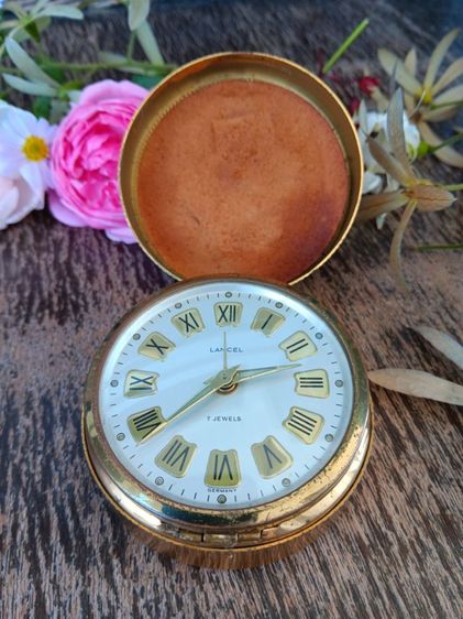 นาฬิกาปลุกพกพาวินเทจ ยี่ห้อ LANCEL 7 Jewels ผลิตในเยอรมนี รูปที่ 7