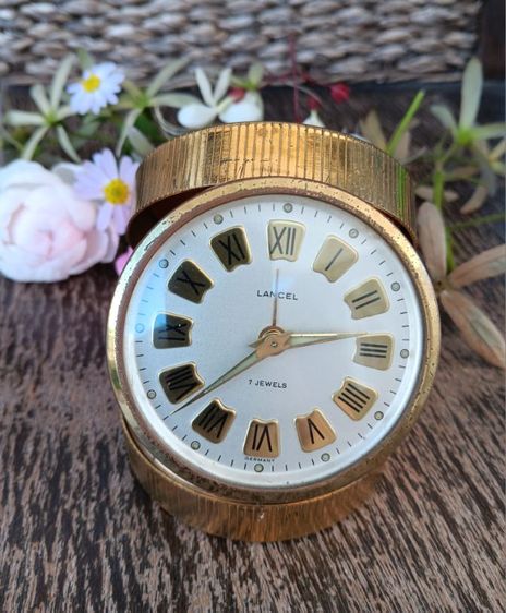 นาฬิกาปลุกพกพาวินเทจ ยี่ห้อ LANCEL 7 Jewels ผลิตในเยอรมนี รูปที่ 3