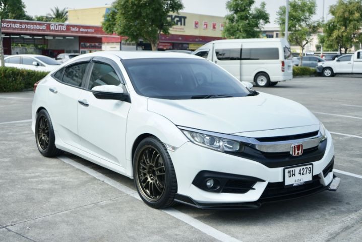 Honda Civic 2017 1.8 EL i-VTEC Sedan เบนซิน ไม่ติดแก๊ส เกียร์อัตโนมัติ ขาว รูปที่ 3