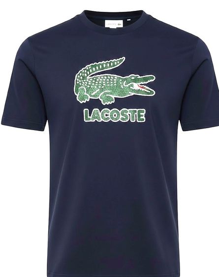 LACOSTE Men's Signature Print Cotton T-Shirt