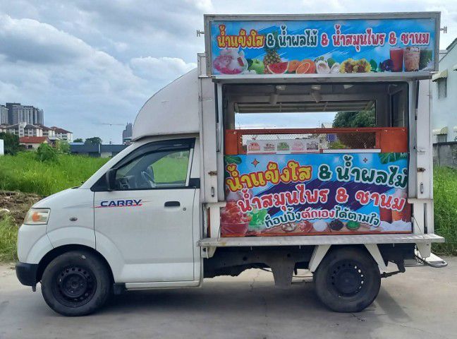 Suzuki Carry 2012 1.5 Pickup เบนซิน ไม่ติดแก๊ส เกียร์ธรรมดา ขาว รูปที่ 3