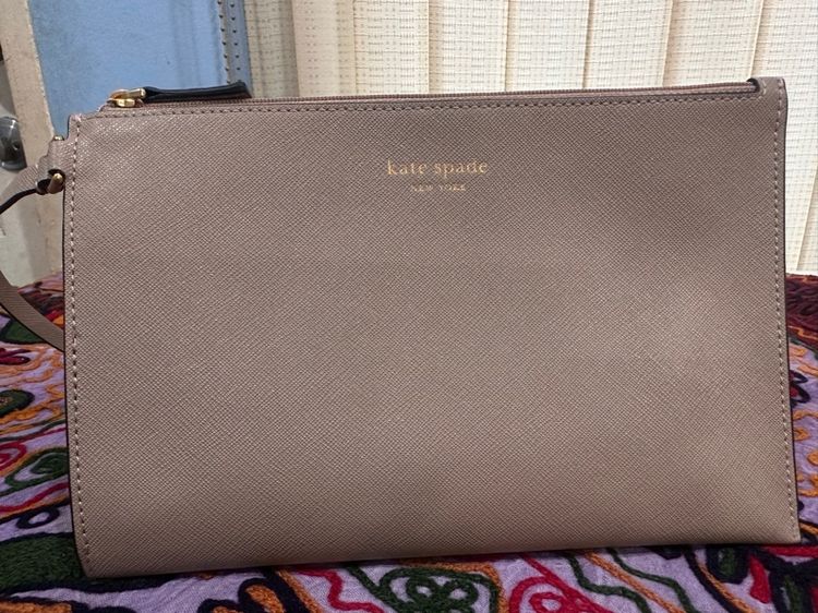 ไม่ระบุ น้ำตาล หนังแท้ KATE SPADE กระเป๋าคล้องมือ