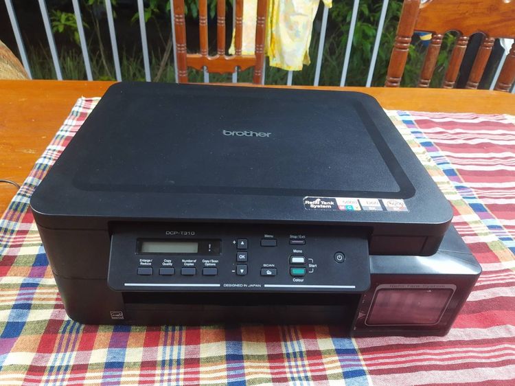 เครื่องถ่ายเอกสารปริ้นเตอร์อิ้งเจ็ตBrotherรุ่นDCPT310สแกนได้สีดําได้ส่วนสีอื่นหมดต้องเติมTankโรงงาน รูปที่ 2
