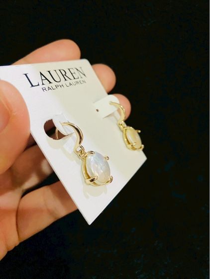 ต่างหูไข่มุกแท้ LAUREN RALPH LAUREN ดีไซน์คลาสสิก ส่งฟรี รูปที่ 6