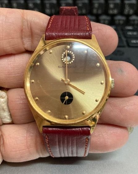 นาฬิกาสวิส sandoz เรือนทอง ไขลาน ใหม่เก่าเก็บ
